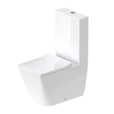 Immagine di Duravit VIU vaso monoblocco a pavimento Rimless® a cacciata, senza brida, senza sedile, senza cassetta, capacità di acqua di sciacquo 4,5 l, UWL classe 1, colore bianco 2191090000