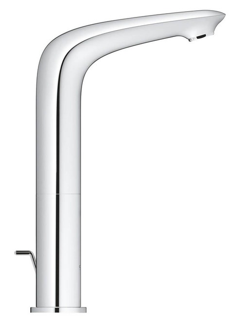 Immagine di Grohe EUROSTYLE miscelatore monocomando H.27 cm, per lavabo, con bocca girevole e scarico, finitura cromo 23569003