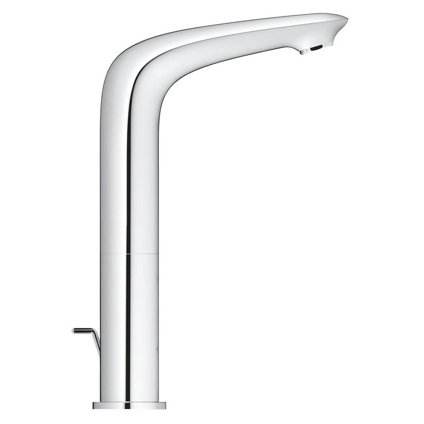 Immagine di Grohe EUROSTYLE miscelatore monocomando H.27 cm, per lavabo, con bocca girevole e scarico, finitura cromo 23569003