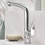 Immagine di Grohe EUROSTYLE miscelatore monocomando H.27 cm, per lavabo, con bocca girevole e scarico, finitura cromo 23569003