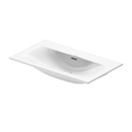 Immagine di Duravit VIU lavabo consolle 83 cm, con troppopieno, lato inferiore smaltato, WonderGliss, colore bianco 23448300601
