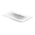 Duravit VIU lavabo consolle 83 cm, con troppopieno, lato inferiore smaltato, WonderGliss, colore bianco 23448300601