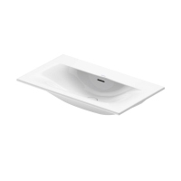 Immagine di Duravit VIU lavabo consolle 73 cm, con troppopieno, lato inferiore smaltato, colore bianco 2344730060