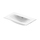 Duravit VIU lavabo consolle 73 cm, con troppopieno, lato inferiore smaltato, colore bianco 2344730060