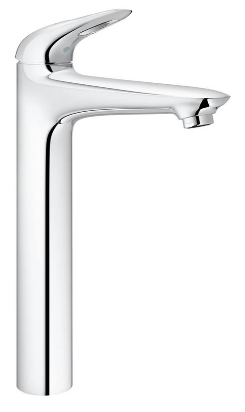 Immagine di Grohe EUROSTYLE miscelatore monocomando H.33 cm, per lavabo, con risparmio idrico, senza scarico, finitura cromo 23570003