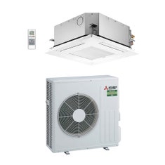 Immagine di Mitsubishi SLZ-M Cassetta a 4 vie Climatizzatore a cassetta monosplit inverter | unità esterna 5.7 kW unità interna 21000 BTU SUZ-M60VA+SLZ-M60FA2