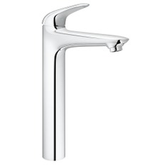 Immagine di Grohe EUROSTYLE miscelatore monocomando H.33 cm, per lavabo, con risparmio idrico, senza scarico, finitura cromo 23719003