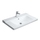 Duravit P3 COMFORTS lavabo consolle 85 cm, monoforo, con troppopieno, con bordo per rubinetteria, WonderGliss, colore bianco 23328500001