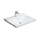 Duravit P3 COMFORTS lavabo consolle 65 cm, monoforo, con troppopieno, con bordo per rubinetteria, lato inferiore smaltato, colore bianco 2332650000