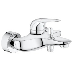 Immagine di Grohe EUROSTYLE miscelatore monocomando per vasca o doccia, con deviatore automatico, finitura cromo 23726003