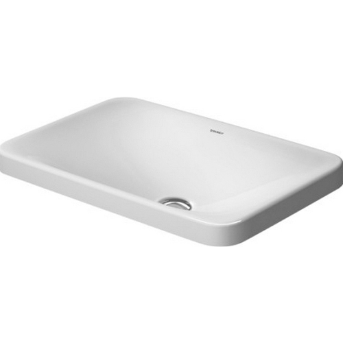 Immagine di Duravit P3 COMFORTS lavabo da incasso soprapiano 55 cm, senza troppopieno, colore bianco 0377550000