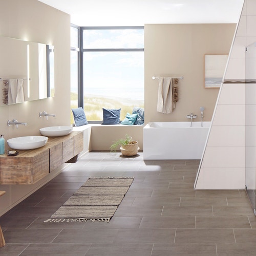 Immagine di Kaldewei MEISTERSTÜCK CONODUO 2 vasca con rivestimento smaltato su 3 lati L.170 P.75 cm con colonna di scarico KA 4080, colore bianco alpino 201840803001