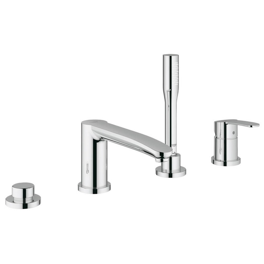 Immagine di Grohe Eurostyle Cosmopolitan Miscelatore monocomando bordo vasca a 4 fori, finitura cromo 23048002