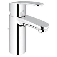 Immagine di Grohe EUROSTYLE miscelatore monocomando H.16 cm, per lavabo, con scarico, finitura cromo 2337420E