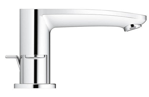 Immagine di Grohe EUROSTYLE COSMOPOLITAN batteria a 3 fori per lavabo, bocca con mousseur e scarico, finitura cromo 20208002