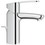 Immagine di Grohe EUROSTYLE COSMOPOLITAN miscelatore monocomando H.16 cm, per lavabo, con limitatore di portata e scarico, finitura cromo 3355220E