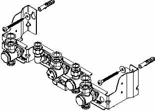 Immagine di Bosch Piastra di collegamento attacchi orizzontali 7736900501