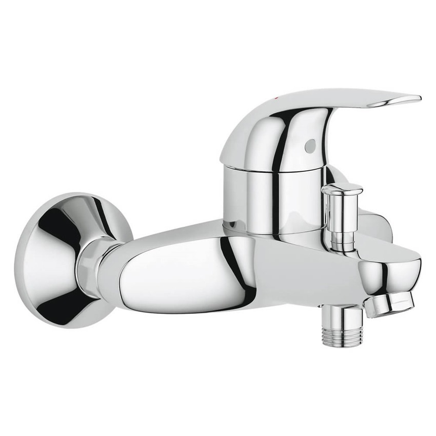 Immagine di Grohe Euroeco Miscelatore monocomando per vasca-doccia finitura cromo 32743000