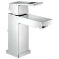 Immagine di Grohe EUROCUBE miscelatore monocomando H.16 cm, per lavabo, con scarico e risparmio energetico, finitura cromo 2339000E