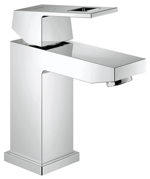 Immagine di Grohe EUROCUBE miscelatore monocomando H.16 cm, per lavabo, senza scarico, con risparmio energetico, finitura cromo 2339200E