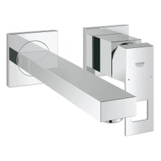 Immagine di Grohe EUROCUBE miscelatore a 2 fori, per lavabo, bocca P.23 cm, senza corpo incasso, finitura cromo 23447000