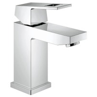 Immagine di Grohe EUROCUBE miscelatore monocomando H.16 cm, per lavabo, bocca P.10 cm, senza scarico, finitura cromo 2313200E