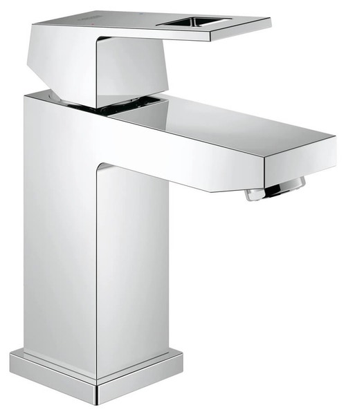 Immagine di Grohe EUROCUBE miscelatore monocomando H.16 cm, per lavabo, bocca P.10 cm, senza scarico, finitura cromo 2313200E