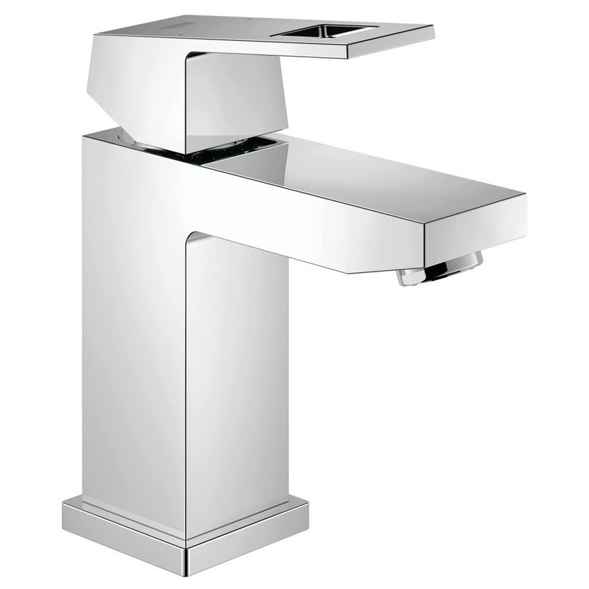 Immagine di Grohe Eurocube Rubinetto da bagno, bocca normale, corpo liscio, GROHE EcoJoy®  finitura cromo 2313200E