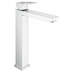 Immagine di Grohe EUROCUBE miscelatore monocomando H.31 cm, per lavabo, senza scarico, finitura cromo 23406000