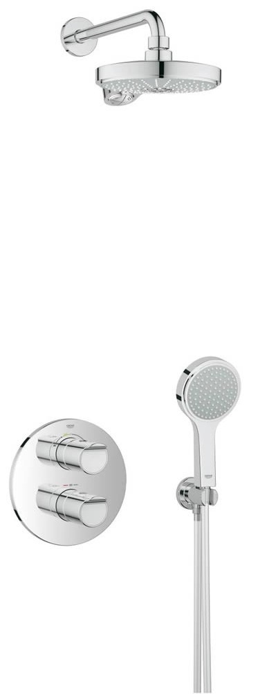 Immagine di Grohe GROHE Grohtherm 2000 New Perfect Shower Set, con rubinetto termostatico finitura cromo 34283001