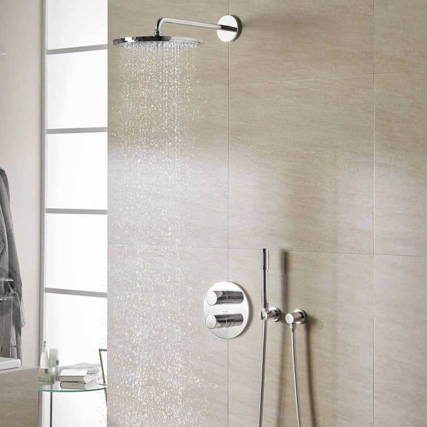 Immagine di Grohe Grohtherm 3000 Cosmopolitan Set Doccia Rainshower® Cosmopolitan 310 finitura cromo 34630000