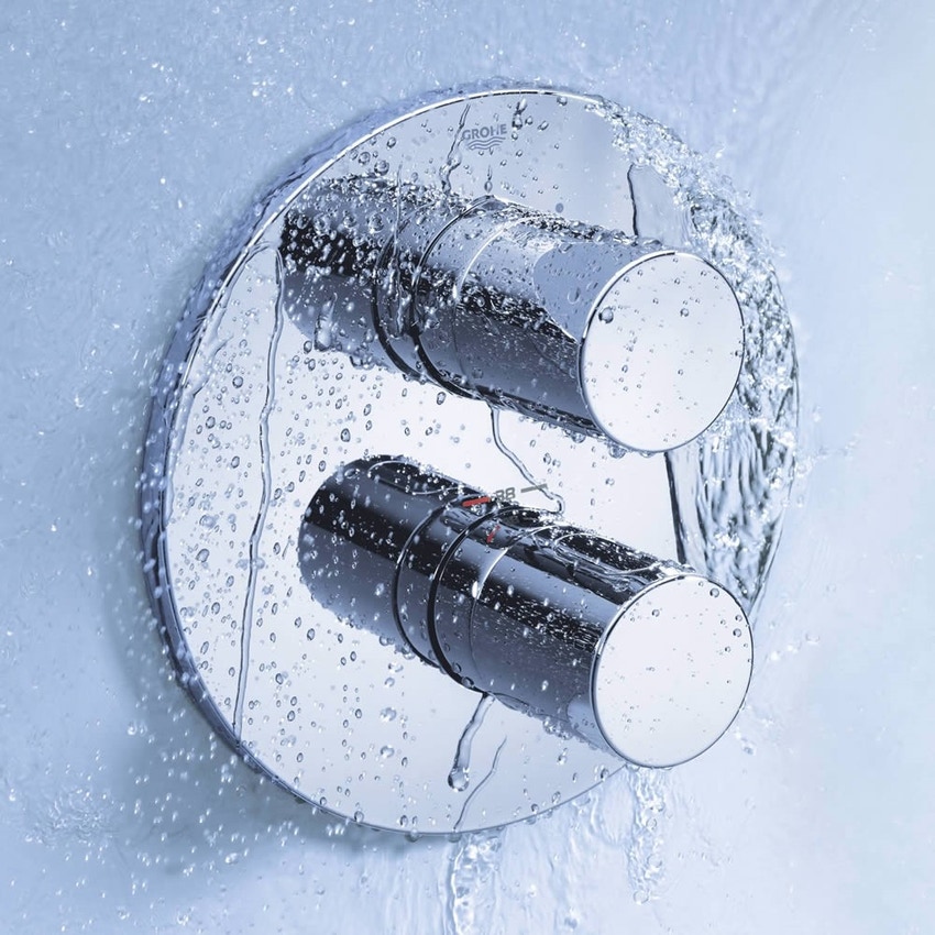 Immagine di Grohe Grohtherm 3000 Cosmo Miscelatore Termostatico per Doccia - Parte Esterna finitura cromo 19467000