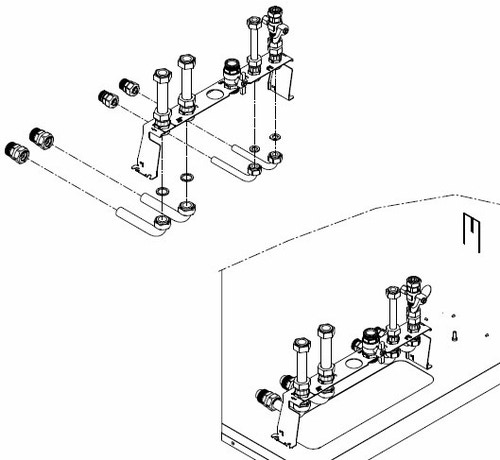 Immagine di Beretta collegamento idraulico posteriore in Box 1100409