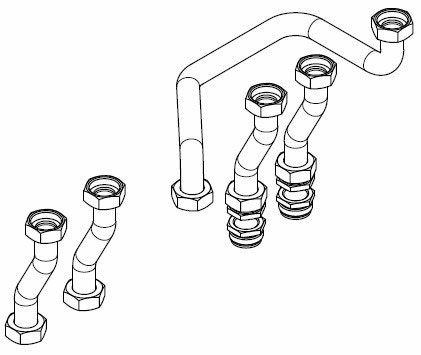 Immagine di Beretta collegamento idraulico per uso in Box Green modelli r.s.i 20034048