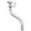 Immagine di Grohe ADRIA rubinetto di erogazione a muro da 1/2", a parete, bocca girevole, finitura cromo 30484001