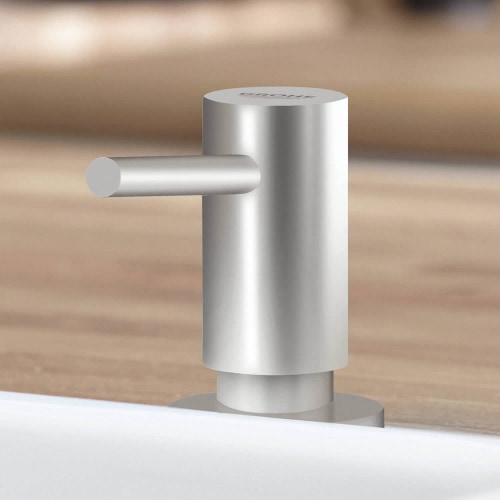 Immagine di Grohe COSMOPOLITAN dispenser per sapone liquido, capacità 500 ml, finitura satinato super steel 40535DC0