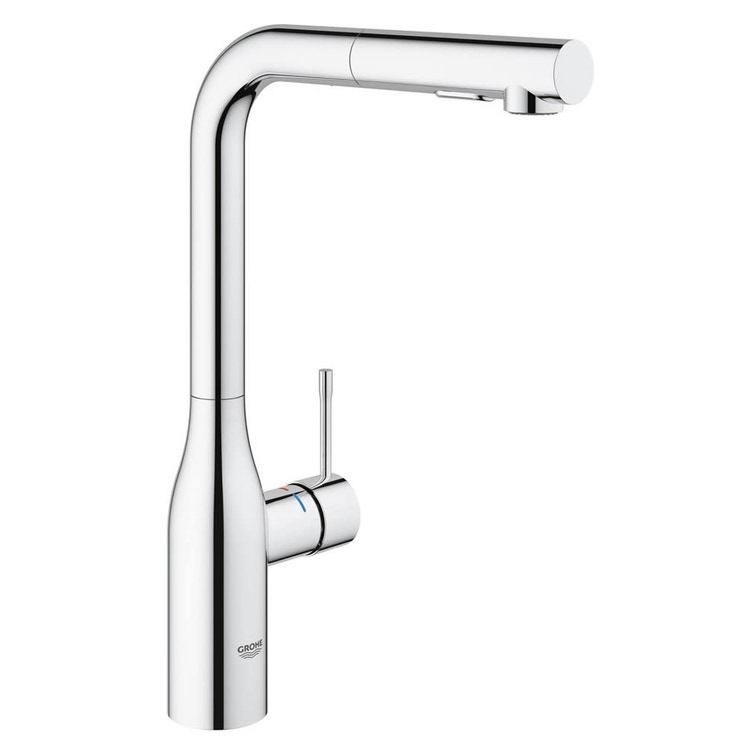 Miscelatore Lavabo Con Doccetta Estraibile Grohe.Grohe 30270000 Essence New Miscelatore Monocomando Lavello Bocca Alta Raggio Di Rotazione Di 360 Pratica Doccetta Estraibile In Metallo Finitura Cromo Prezzi E Offerte Su Tavolla Com