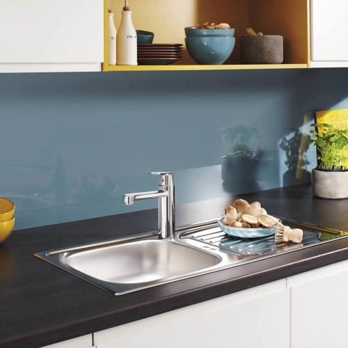 Immagine di Grohe Eurosmart Cosmopolitan Miscelatore Monocomando Lavello con Rubinetto Lavastoviglie finitura cromo 30195000