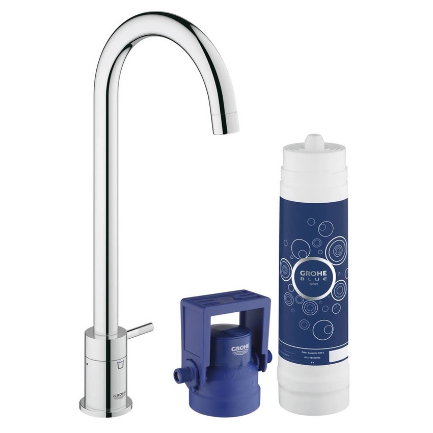 Immagine di Grohe BLUE PURE mono rubinetto per lavello bocca "C" Cromo 31301001