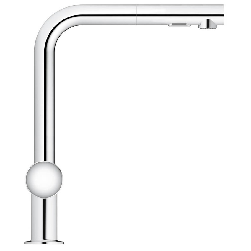 Immagine di Grohe MINTA miscelatore monocomando H.33 cm per lavello, con bocca girevole, finitura cromo 30274000