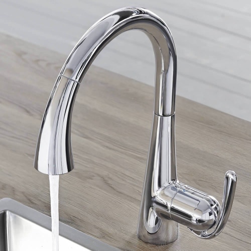 Immagine di Grohe Zedra Miscelatore Monocomando per Lavello con Doccetta Estraibile finitura cromo 32294001