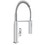Immagine di Grohe EUROCUBE miscelatore monocomando H.55 cm per lavello professional, doccetta professionale, con bocca girevole, finitura cromo 31395000