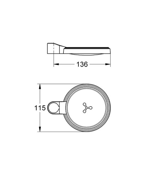Immagine di Grohe Porta sapone trasparente 27206000
