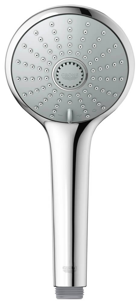 Immagine di Grohe EUPHORIA 110 MASSAGE manopola doccia a 3 getti, senza limitatore di portata, con sistema anticalcare e di fissaggio universale, finitura cromo 27221000