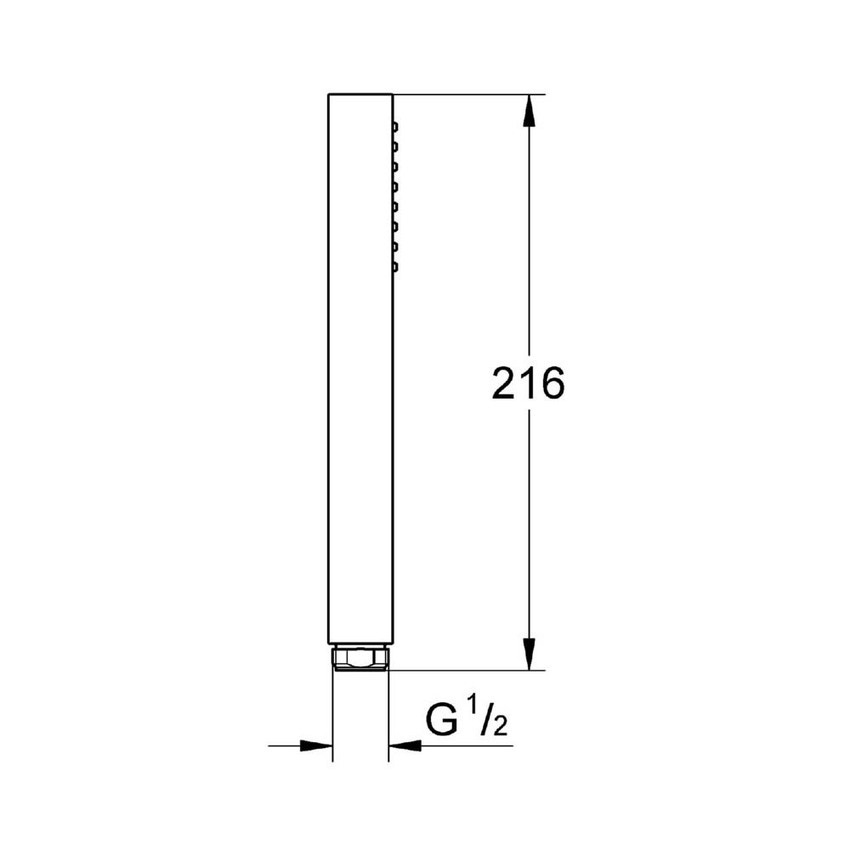 Immagine di Grohe Euphoria Cube+ Manopola Doccia, GROHE EcoJoy 27888000