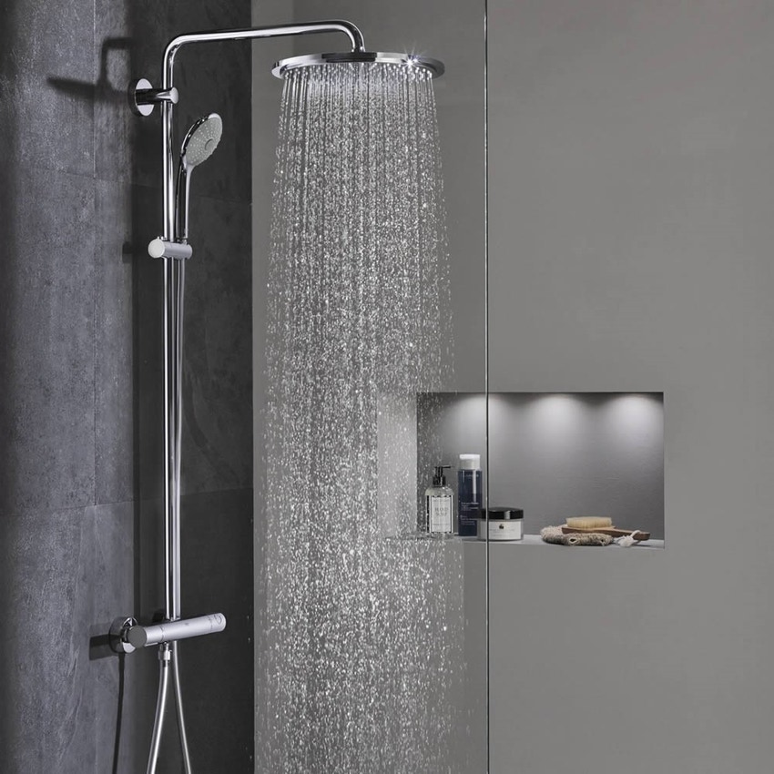 Immagine di Grohe Euphoria XXL System 310 Sistema doccia con miscelatore termostatico finitura cromo 26075000