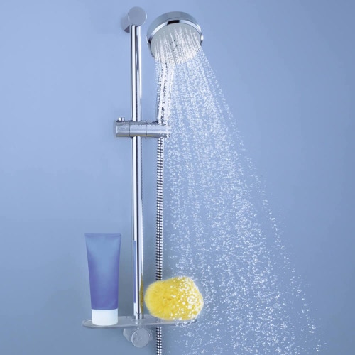 Immagine di Grohe New Tempesta Cosmpolitan 100 Set asta Doccia 4 Getti con Mensola 27577001