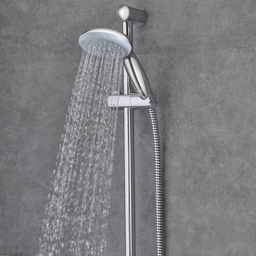 Immagine di Grohe New Tempesta Cosmpolitan 100 Set asta Doccia 3 Getti con Mensola 27929001