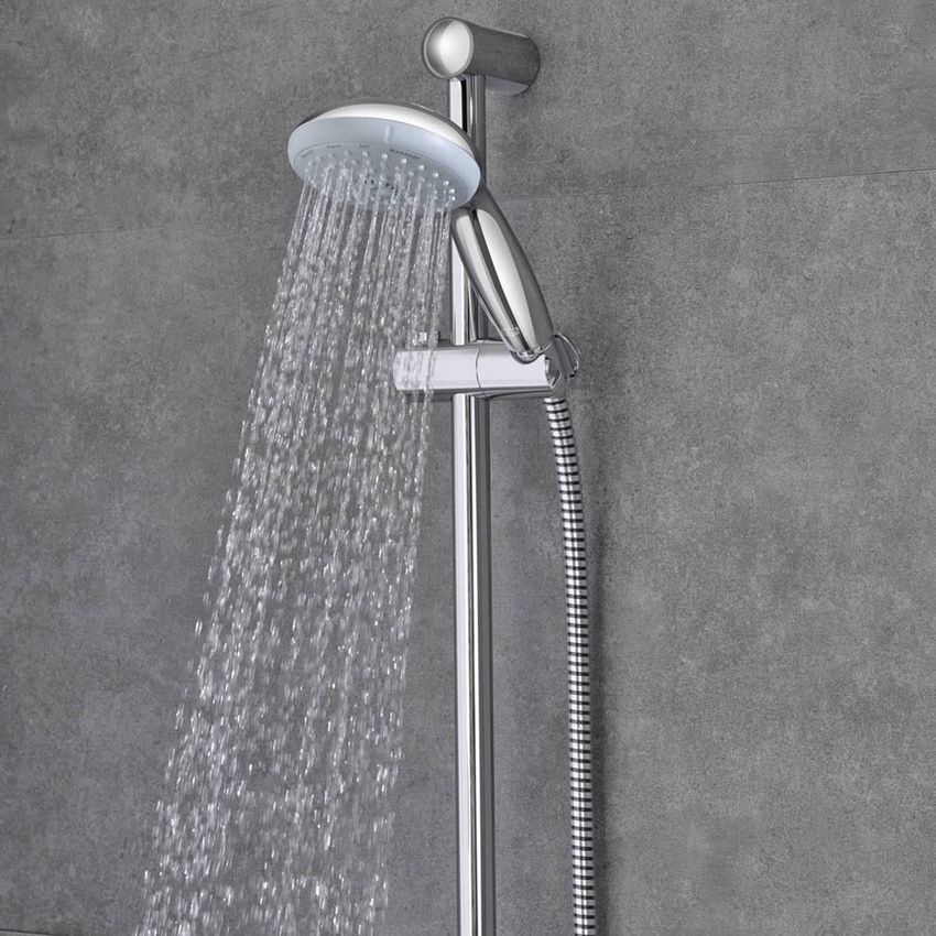 Immagine di Grohe New Tempesta Cosmpolitan 100 Set asta Doccia 3 Getti con Mensola 27929001