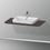 Immagine di Duravit HAPPY D.2 PLUS consolle con un taglio per lavabo 100 cm, per basi sottolavabo con consolle, finitura noce spazzolato HP031E06969